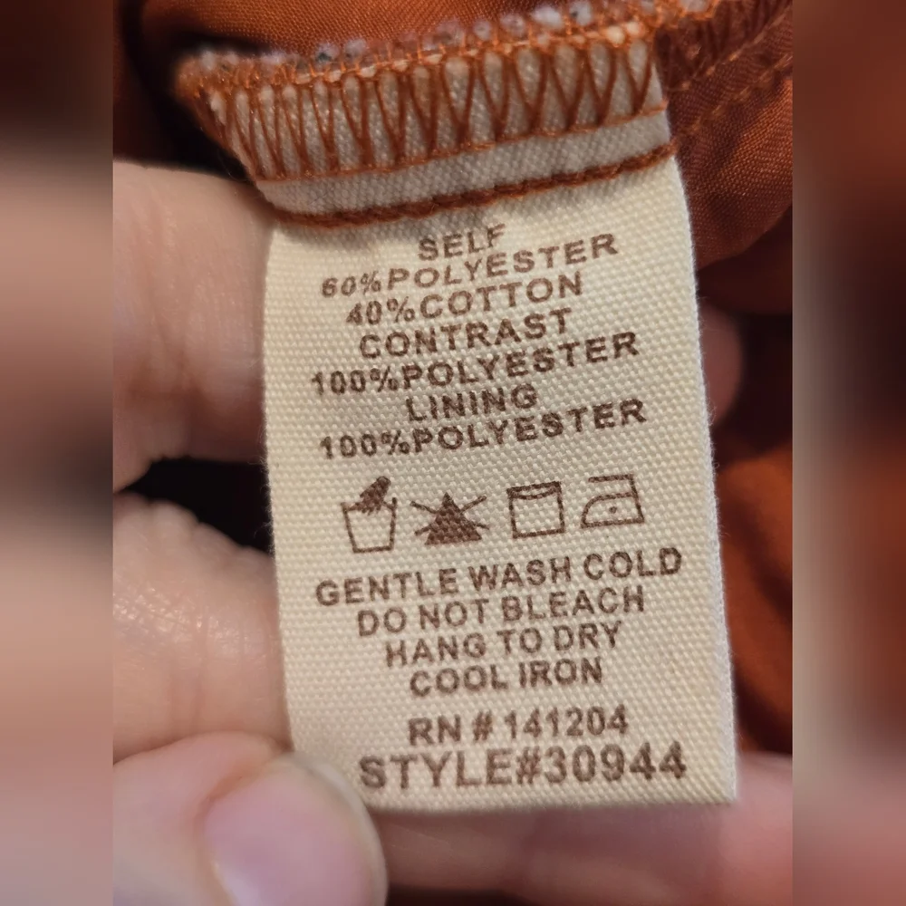 NWT Hem & Thread Plaid Quilted Shacket Coral Size 1X - Picture 7 of 8